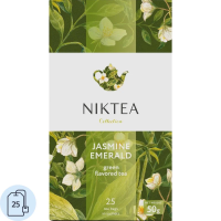 Чай Niktea Jasmine Emerald (Жасмин Эмеральд), зеленый, 25 пакетиков