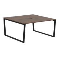 Стол 2-х местный EVWST 1516 Дуб Денвер тёмный/Черный 1560х1606х750 EDIS