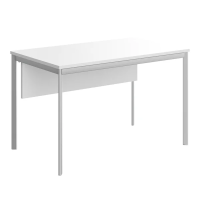 Стол прямой Skyland Imago-S СП-2SD, белый/алюминий, 1200х720х755мм