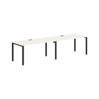 Стол 2-х местный EUWST 3180 Ясень Траун/Черный 3126х800х750 EDIS