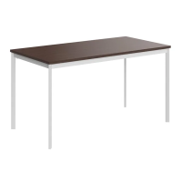 Стол прямой Skyland Imago-S СП-3S, венге магия/белый полуматовый, 1400х720х755мм