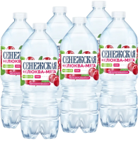 Вода питьевая Сенежская негазированная, клюква и мята, 1л x 6шт
