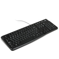 Клавиатура проводная USB Logitech Keyboard K120, черная, 581696