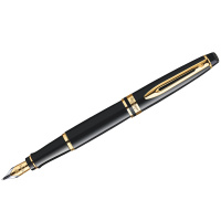 Перьевая ручка Waterman Expert Black GT 0.8мм, черный/золотой корпус, S0951640
