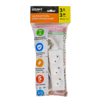 Удлинитель Старт без заземления 3 розетки, 3м