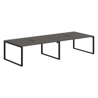 Стол 4-х местный EQWST 3513 Мокко/Черный 3526х1346х750 EDIS