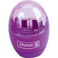 Точилка Brunnen 29879 2 отверстия, с контейнером, фиолетовая, круглая