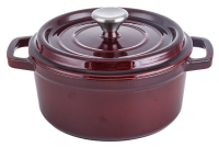 Кастрюля с крышкой чугунная 2.4л, 20см