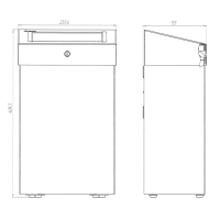 Корзина для мусора Merida Stella R 12л, белая, металлическая, KSB107.R