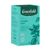 Чай Greenfield Natural Tisane Double Mint (Дабл Минт), травяной, 20 пирамидок