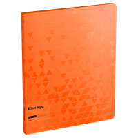 Пластиковая папка с зажимом Berlingo Neon оранжевый неон, 17мм, 1000мкм, D-кольца