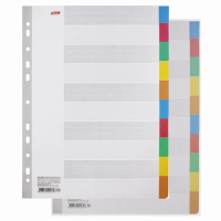 Разделитель листов Hatber Цветовой, 10 разделов, 225х297мм