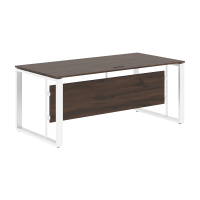 Стол руководителя EST 189 Дуб Денвер темный/Белый 1800х900х750 ENIO