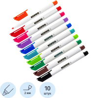 Набор маркеров для белых досок KORES 10 цв, 2 мм 22841