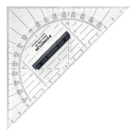 Угольник Staedtler Mars 568 16см, 45°/45°, со съемной ручкой