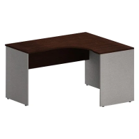 Стол угловой Skyland Imago СА-3, эргономичный, правый, венге-магия/металлик, 1400х1200(600)х755мм