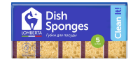 Губка для посуды Lomberta Интенсив лаванда 9.5 x 6.5см, 5шт