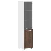 Шкаф высокий узкий EHCS 42.7(R) Дуб Денвер тёмный/Белый/Белый 426х430х1967 EDIS