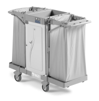 Тележка Magic Hotel Safety 800S TTS,  для уборки в отелях,  со съёмной дверью, MH800S0T0V00