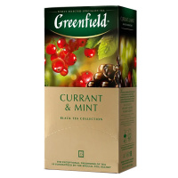 Чай Greenfield Currant and mint (Карэнт энд Минт), черный, 25 пакетиков