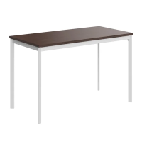 Стол прямой Skyland Imago-S СП-2.1S, венге магия/белый полуматовый, 1200х600х755мм