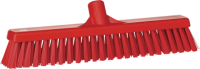 Щетка для пола Vikan 410мм, комбинированный ворс, для подметания, красный, 31744