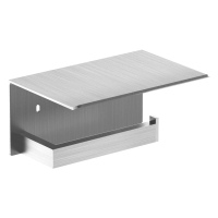 Держатель туалетной бумаги Nofer Corinto с полочкой, матовый, 16878.S