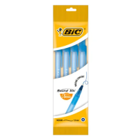 Ручки шариковые BIC 'Round Stic', НАБОР 4 шт., СИНИЕ, узел 1 мм, линия письма 0,32 мм, пакет, 944176