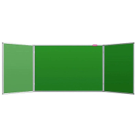 Доска магнитно-меловая Attache 100х300см, зеленая, лаковая ,алюминиевая рама, двухсторонняя