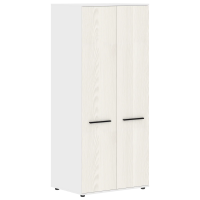 Шкаф для одежды ECWS 85 Ясень Траун/Черный/Белый 852х600х1967 EDIS