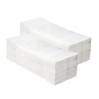 Бумажные полотенца Мерида V-Optimum 5000 ПЗР02, листовые, белые, 250шт, 1 слой, 20 пачек