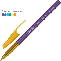 Ручка шариковая неавтомат. Attache Bright colours 0,35мм,син,масл,асс