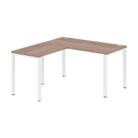 Стол угловой XS6CT 1415 Дуб Сонома/Белый 1400х1500х750 XTEN-S60