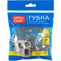 Губка для мытья посуды Officeclean 9х3см, металлическая