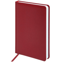 Ежедневник недатированный Brauberg Profile бордовый, А5, 168 листов, под фактурную кожу