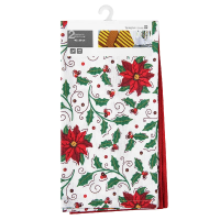 Tarrington House Полотенце кухонное цветы-красный с принтом-однотонное 2шт 200г, 40 x 60см