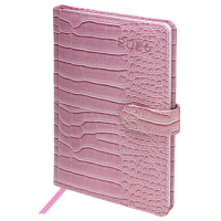 Еженедельник датированный 2026 А5 145х215 мм, BRAUBERG 'Party', под кожу, коралловый, 117178