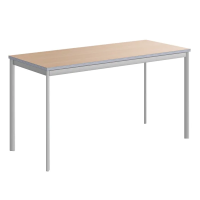 Стол прямой Skyland Imago-S СП-3.1S, клен/алюминий, 1400х600х755мм