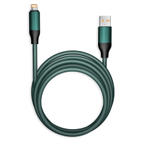 Кабель Smartbuy Bold, USB - Lightning, для Apple, экстрапрочный, 3A output, оплетка TPE, 1м, мятный