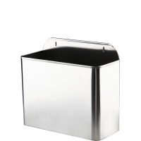 Мусорное ведро Nofer нерж.сталь 11л, настенное, 14098.2.S