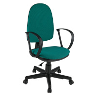 Кресло оператора Helmi HL-M30 'Престиж', ткань зеленая с черным
