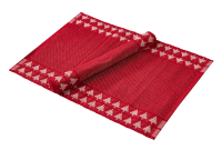 Tarrington House Салфетка на стол красная с люрексом 580г 2шт, 33 x 45см