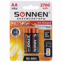 Аккумулятор Sonnen АА/HR06, 2700mAh, 2шт/уп