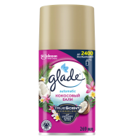Сменный баллон для освежителя воздуха Glade Automatic, 269мл Glade Automatic Кокосовый Бали, 269мл