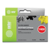 Картридж струйный Cactus CS-PGI1400XLY желтый