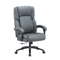 Кресло руководителя Chairman CH415, серый, экокожа