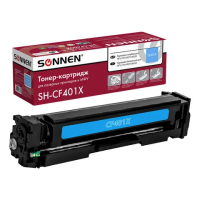 Картридж лазерный SONNEN (SH-CF401X) для HP LJ Pro M277/M252 ВЫСШЕЕ КАЧЕСТВО, голубой, 2300 страниц,