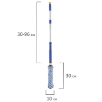 Самоотжимная швабра Laima Дом и офис 75-100см, телескопическая, с насадкой МОП