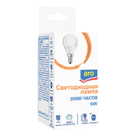 aro Лампа светодиодная E14 4000K Led 6Вт шар