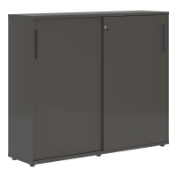 Шкаф средний с дверьми купе EMC 1643 Мокко/Мокко/Мокко 1606х430х1355 EDIS